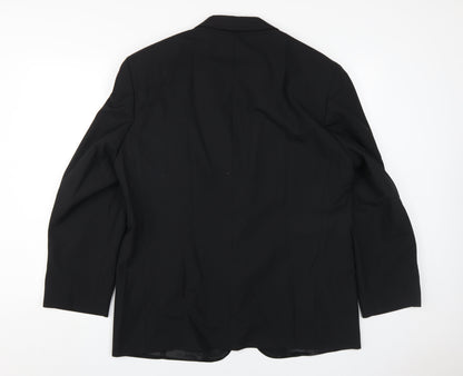 Mens UK Size 42 Marks and Spencer Regular Black Suit Tuxedo