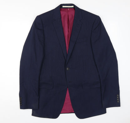 Mens UK Size 36 Marks and Spencer Regular Blue Suit Jacket