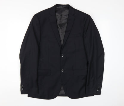 Mens UK Size 38 H&M Regular Black Suit Jacket