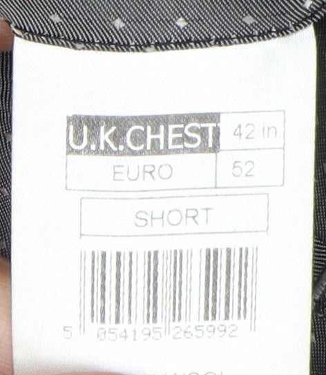 Mens UK Size 42 Jeff Banks Regular Grey Suit Jacket