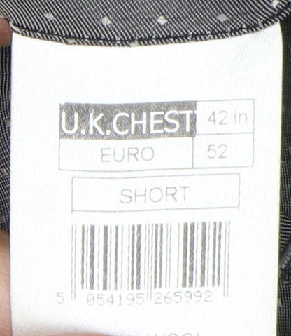 Mens UK Size 42 Jeff Banks Regular Grey Suit Jacket