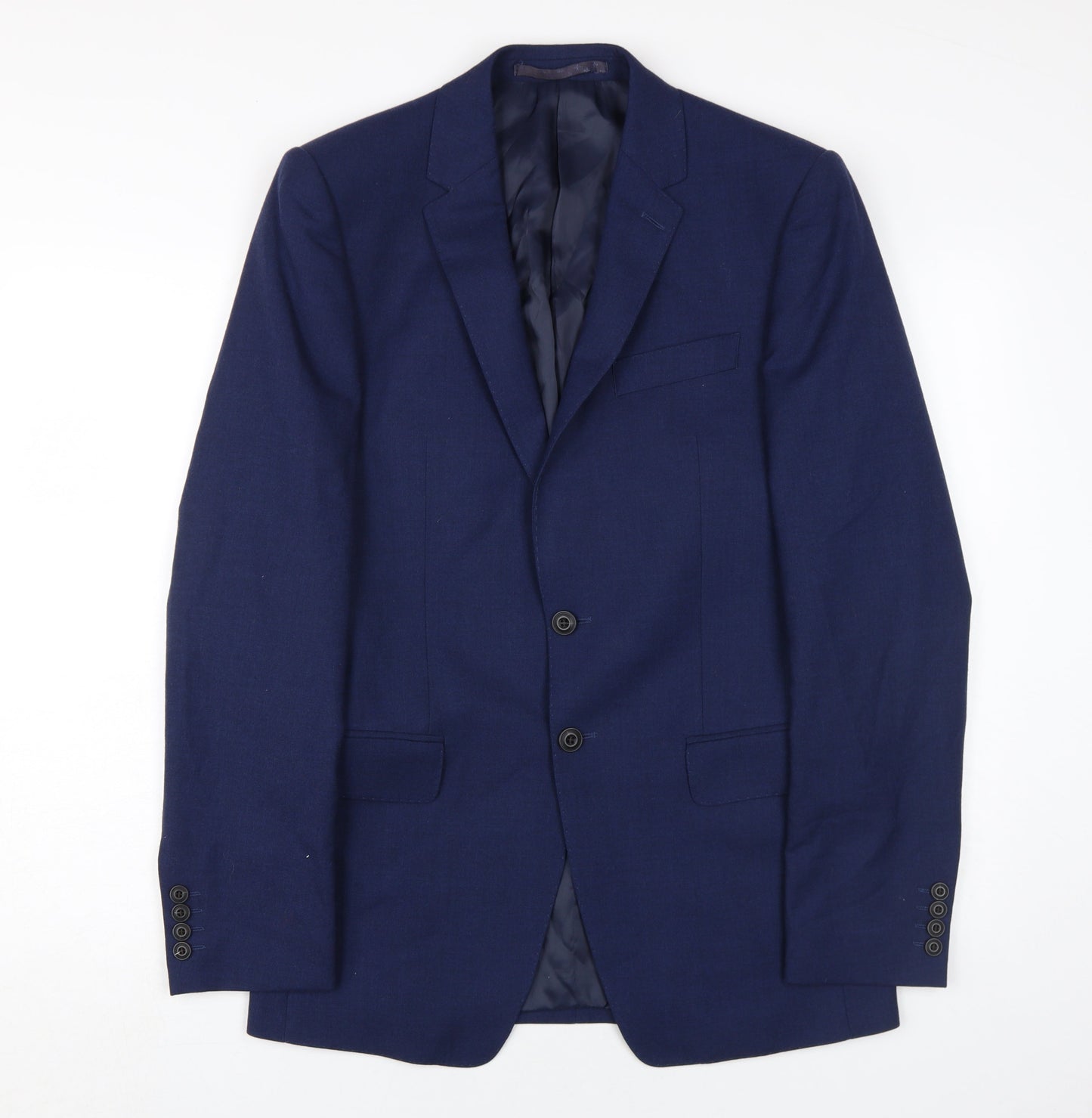 Mens UK Size 36 Marks and Spencer Regular Blue Suit Jacket