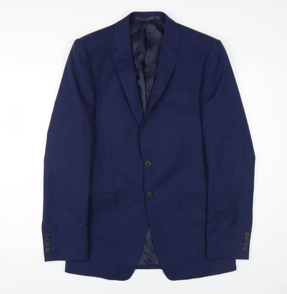 Mens UK Size 36 Marks and Spencer Regular Blue Suit Jacket