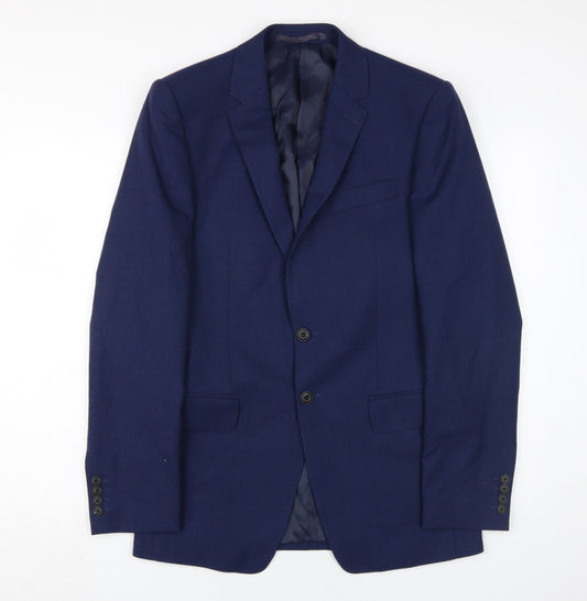 Mens UK Size 36 Marks and Spencer Regular Blue Suit Jacket
