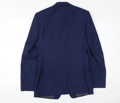 Mens UK Size 36 Marks and Spencer Regular Blue Suit Jacket