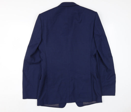 Mens UK Size 36 Marks and Spencer Regular Blue Suit Jacket