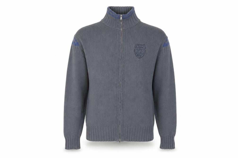 Mens UK Size XL Diesel Grey Full Zip Jumper