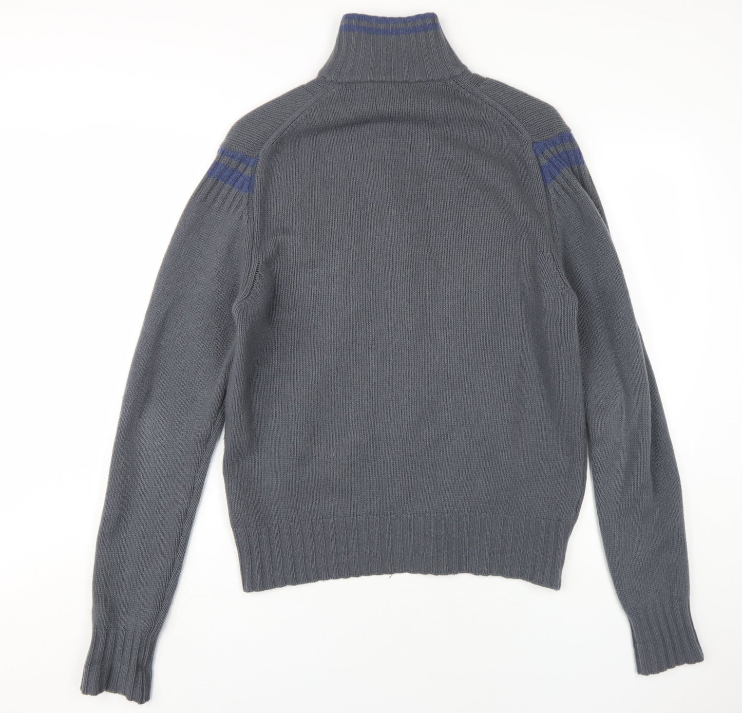 Diesel Men's Grey Full Zip High Neck Jumper XL