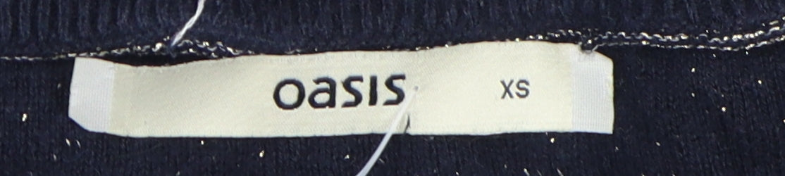 Womens UK Size XS Oasis Black Jumper Jumper