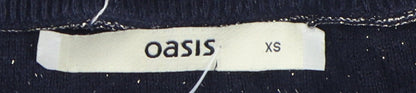 Womens UK Size XS Oasis Black Jumper Jumper