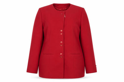 Womens UK Size 16 Daxon Red Basic Jacket