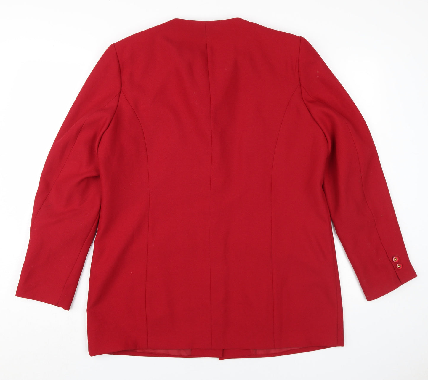 Womens UK Size 16 Daxon Red Basic Jacket