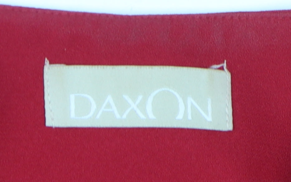 Womens UK Size 16 Daxon Red Basic Jacket