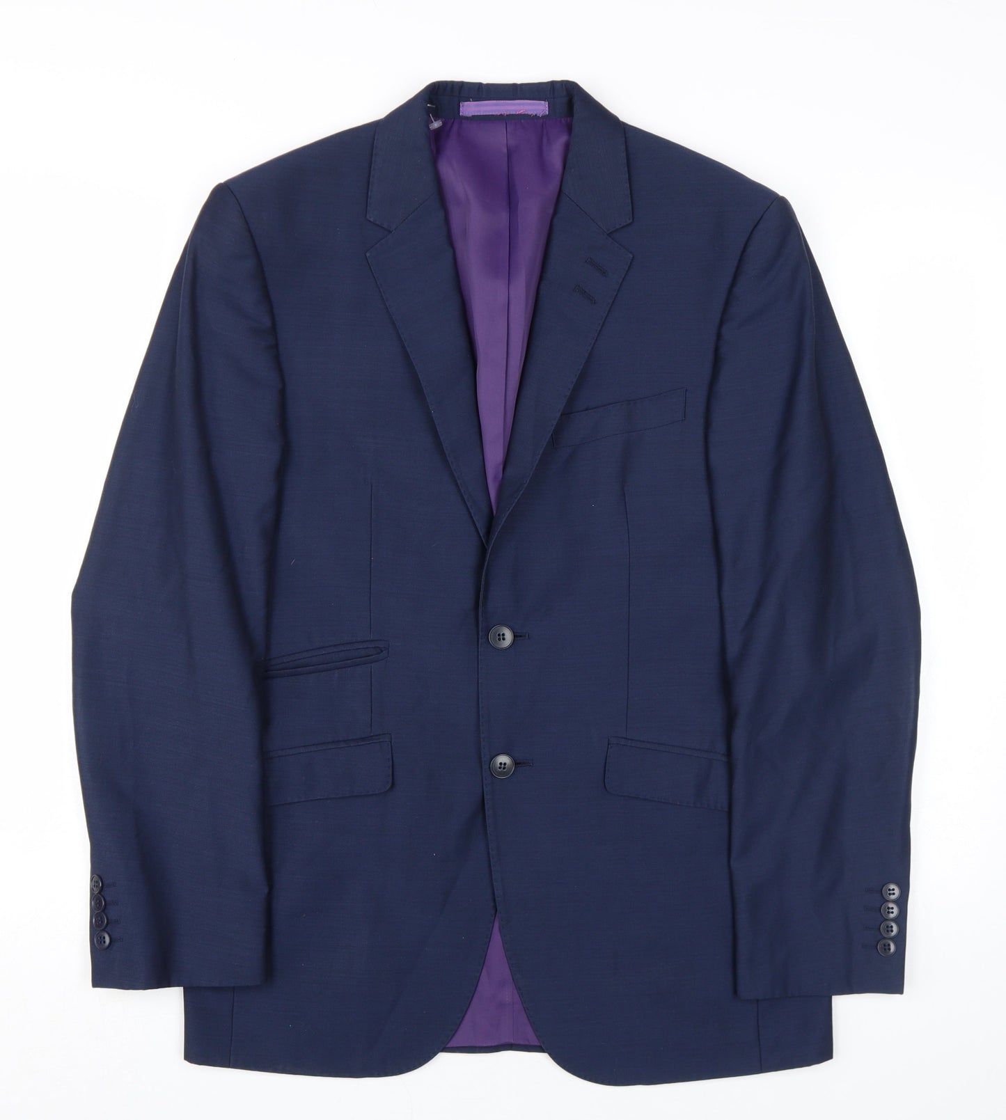Mens UK Size 38 Marks and Spencer Regular Blue Suit Jacket