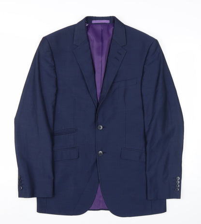 Mens UK Size 38 Marks and Spencer Regular Blue Suit Jacket