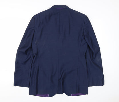 Mens UK Size 38 Marks and Spencer Regular Blue Suit Jacket