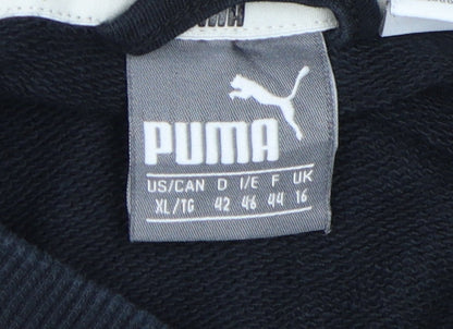 Puma Unisex Black XL Full Zip Sweatshirt