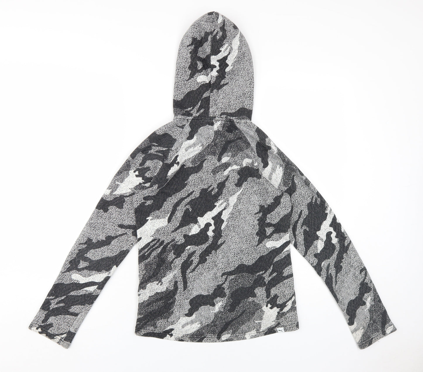 Puma Boys Grey Camouflage Full Zip XL Hoodie