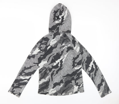 Puma Boys Grey Camouflage Full Zip XL Hoodie