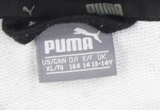 Puma Boys Grey Camouflage Full Zip XL Hoodie