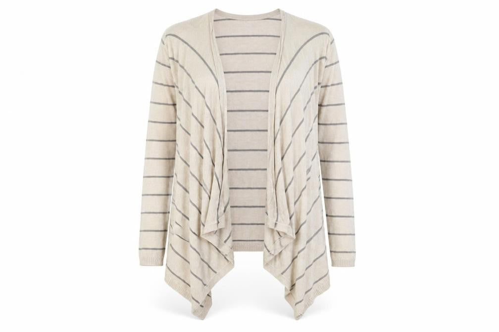 Womens UK Size 8 FatFace Beige Cardigan Jumper