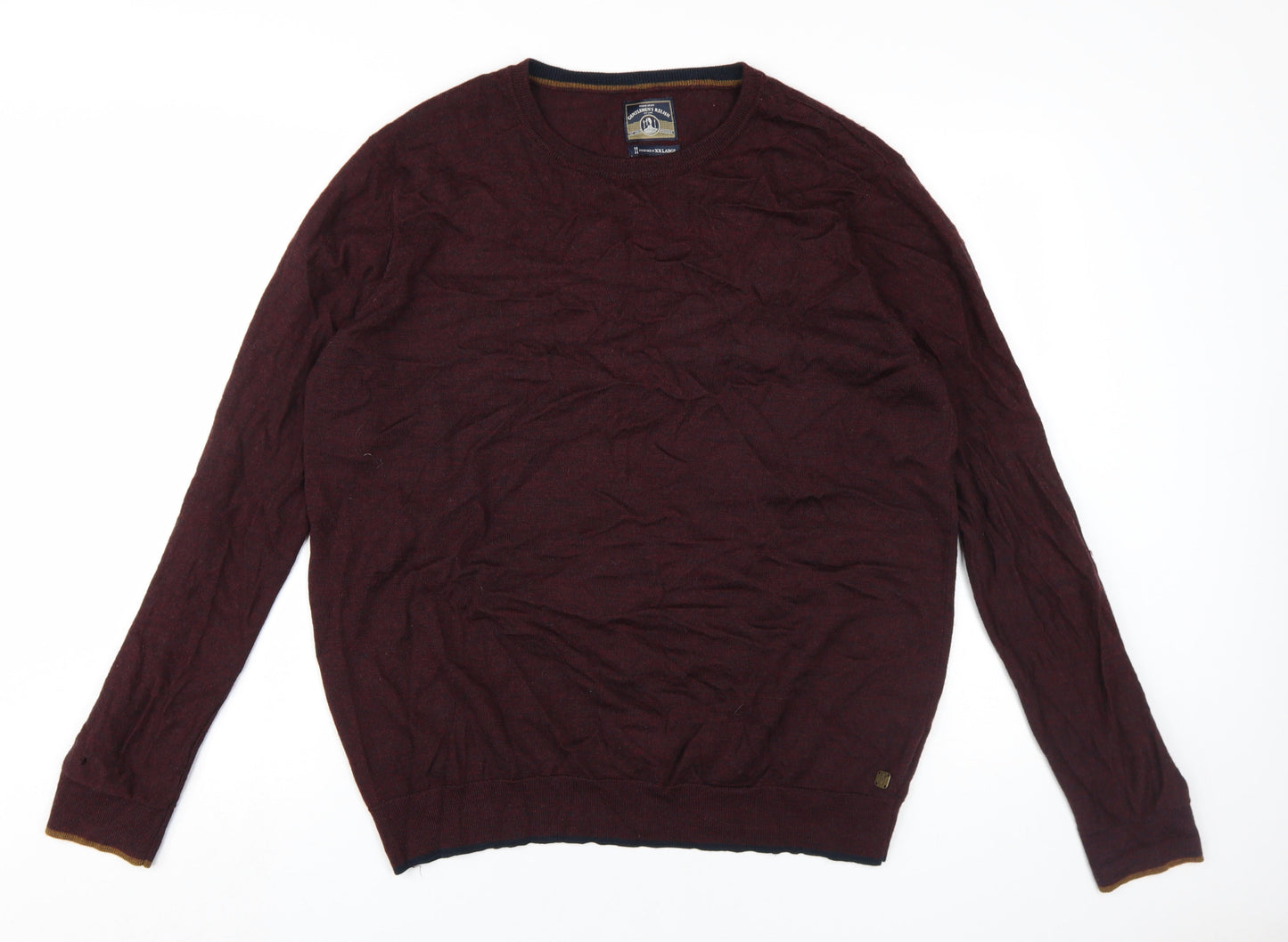 White Stuff Men's Red Wool Pullover Jumper 2XL