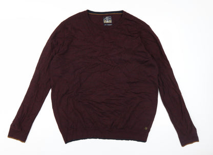 White Stuff Men's Red Wool Pullover Jumper 2XL