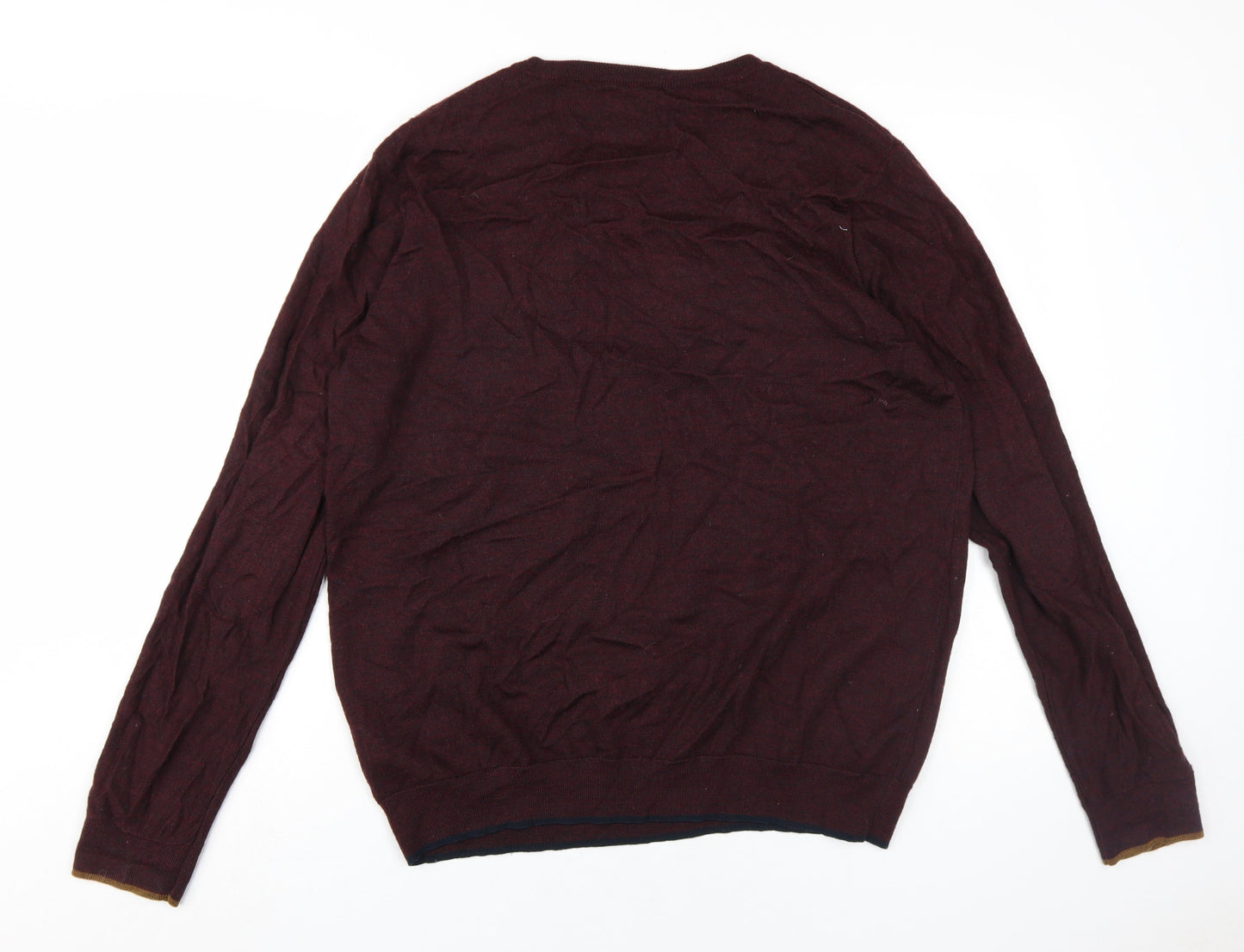 White Stuff Men's Red Wool Pullover Jumper 2XL