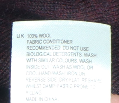 White Stuff Men's Red Wool Pullover Jumper 2XL