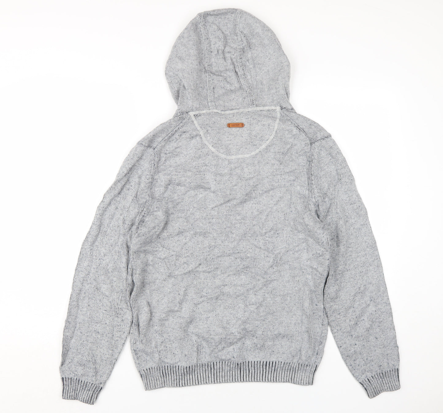 Womens UK Size M Esprit Grey Henley Jumper