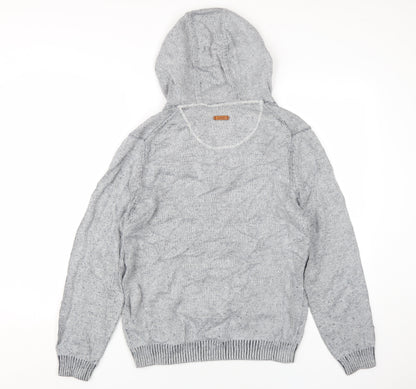 Womens UK Size M Esprit Grey Henley Jumper