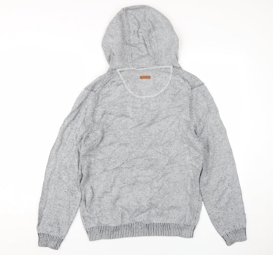 Womens UK Size M Esprit Grey Henley Jumper