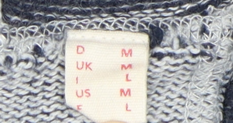 Womens UK Size M Esprit Grey Henley Jumper