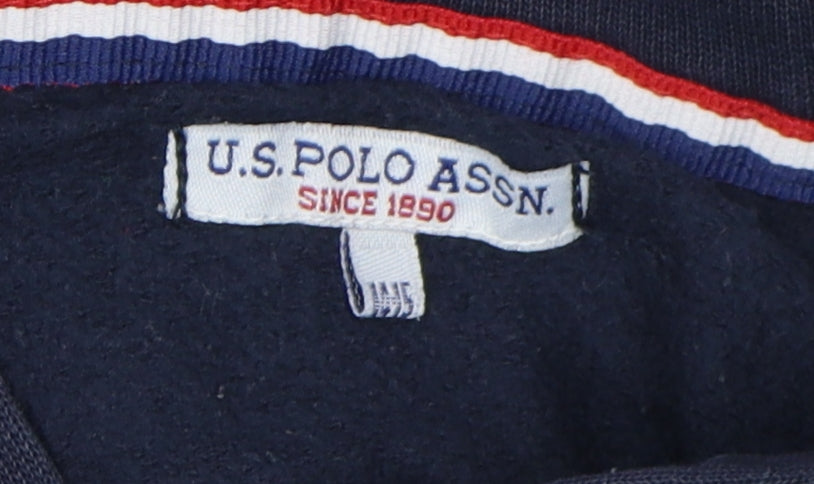 U.S. Polo Assn. Boys Blue Full Zip Hoodie, Size M