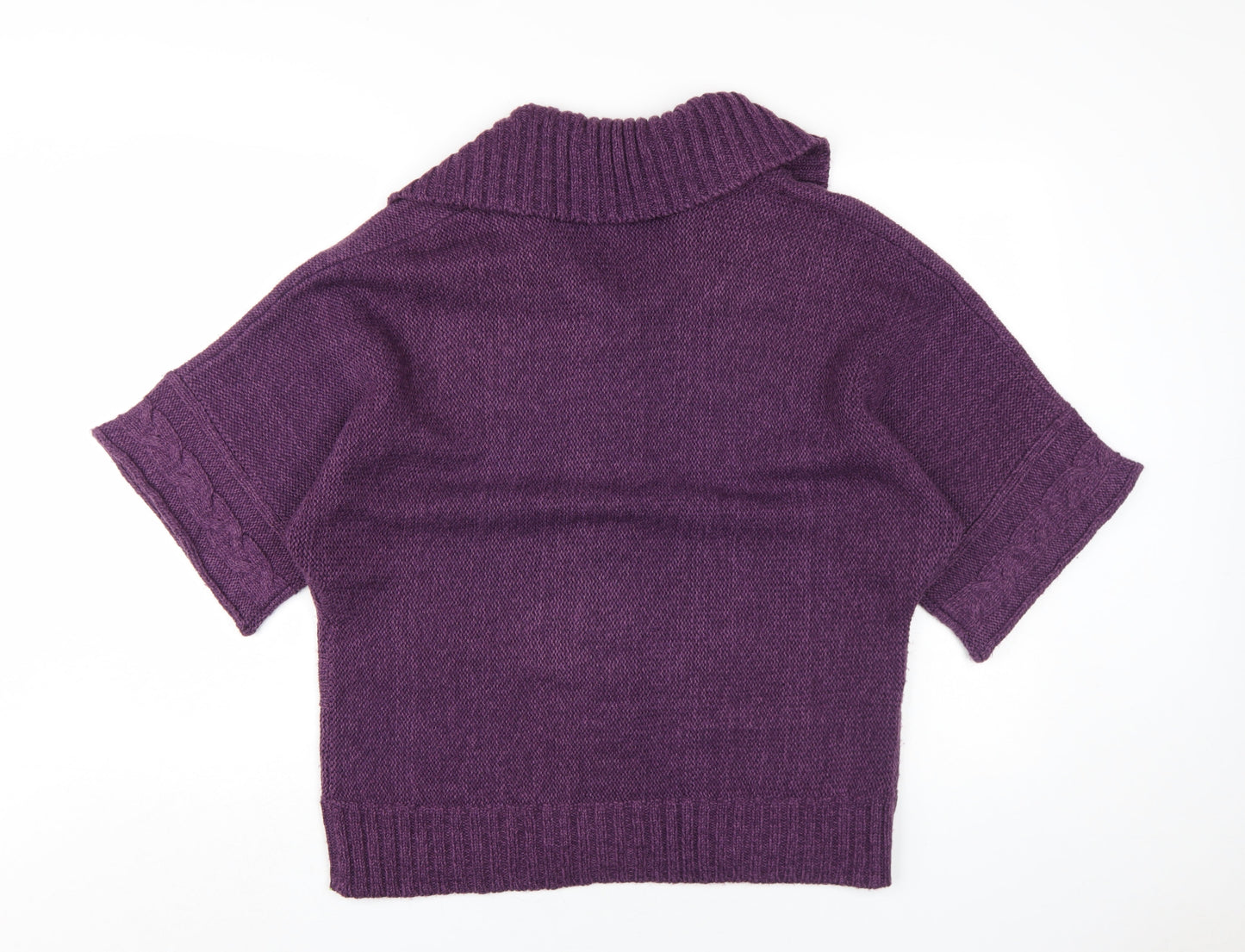 Womens UK Size M BM Purple Cardigan Jumper