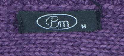 Womens UK Size M BM Purple Cardigan Jumper