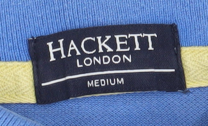 Hackett London Men's Blue Polo Medium, Classic British Style
