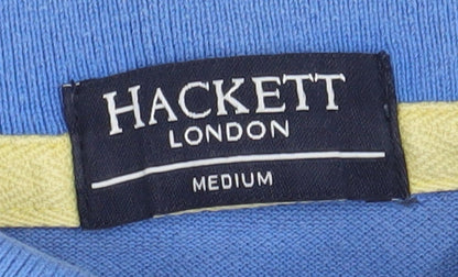 Hackett London Men's Blue Polo Medium, Classic British Style