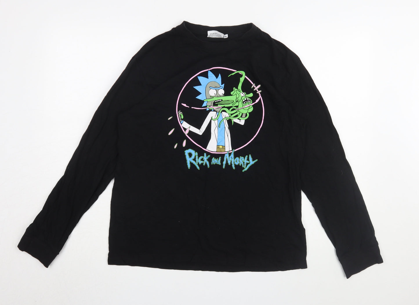 Rick and Morty Black Long Sleeve Graphic T-Shirt