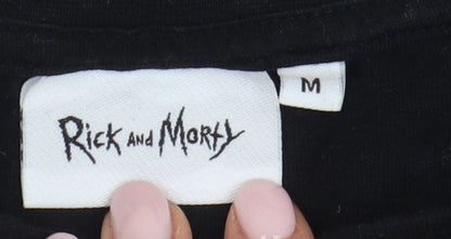 Rick and Morty Black Long Sleeve Graphic T-Shirt