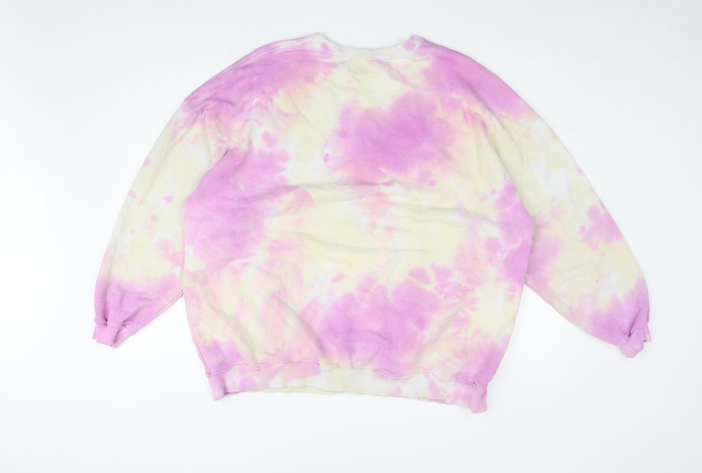 Pacific Republic Teens Pink Tie-Dye Logo Sweatshirt, Size 12