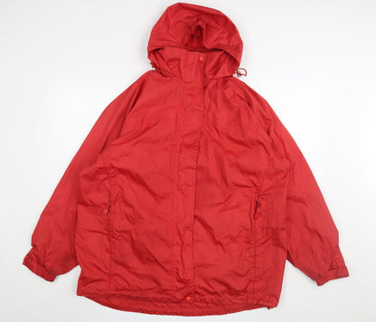 Mens UK Size M Bronte Red Parka Coat