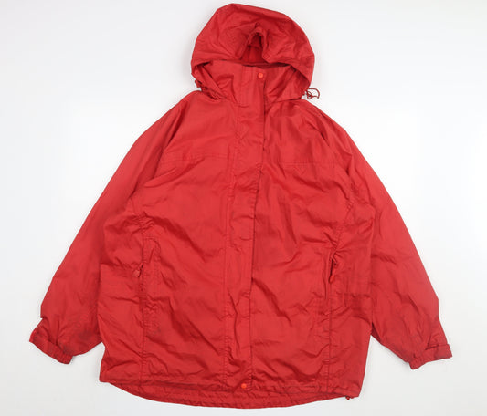 Mens UK Size M Bronte Red Parka Coat