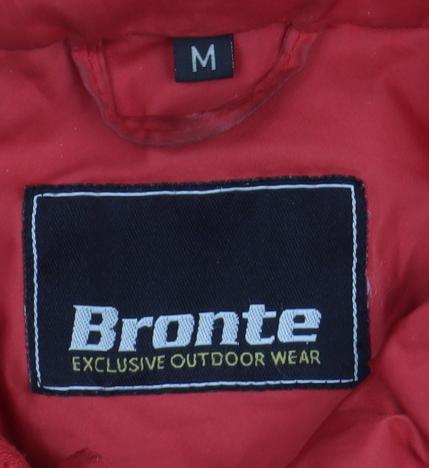 Mens UK Size M Bronte Red Parka Coat