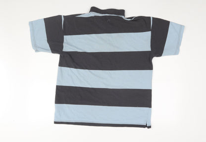 Head Men's Blue Striped Polo Shirt S - Short Sleeve