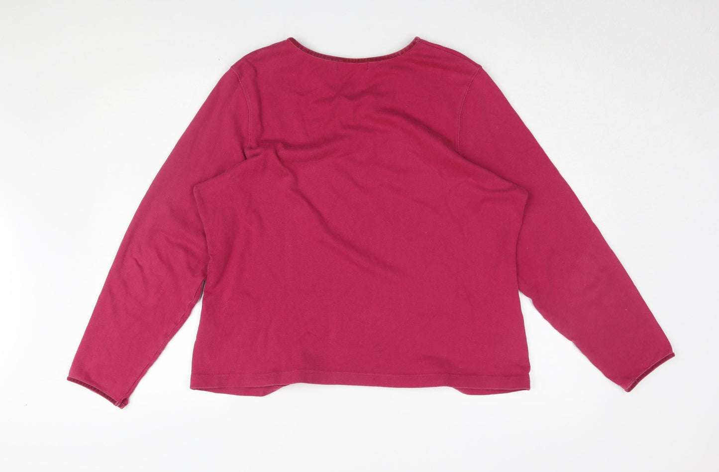 Hawkshead Women's Red V-Neck Long Sleeve T-Shirt