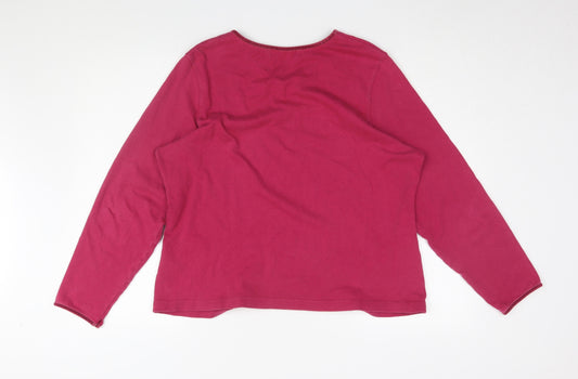 Hawkshead Women's Red V-Neck Long Sleeve T-Shirt