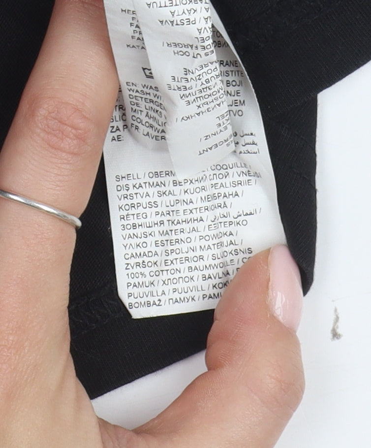 Puma Men's Black Cotton T-Shirt, Small, Short Sleeve, Crew Neck