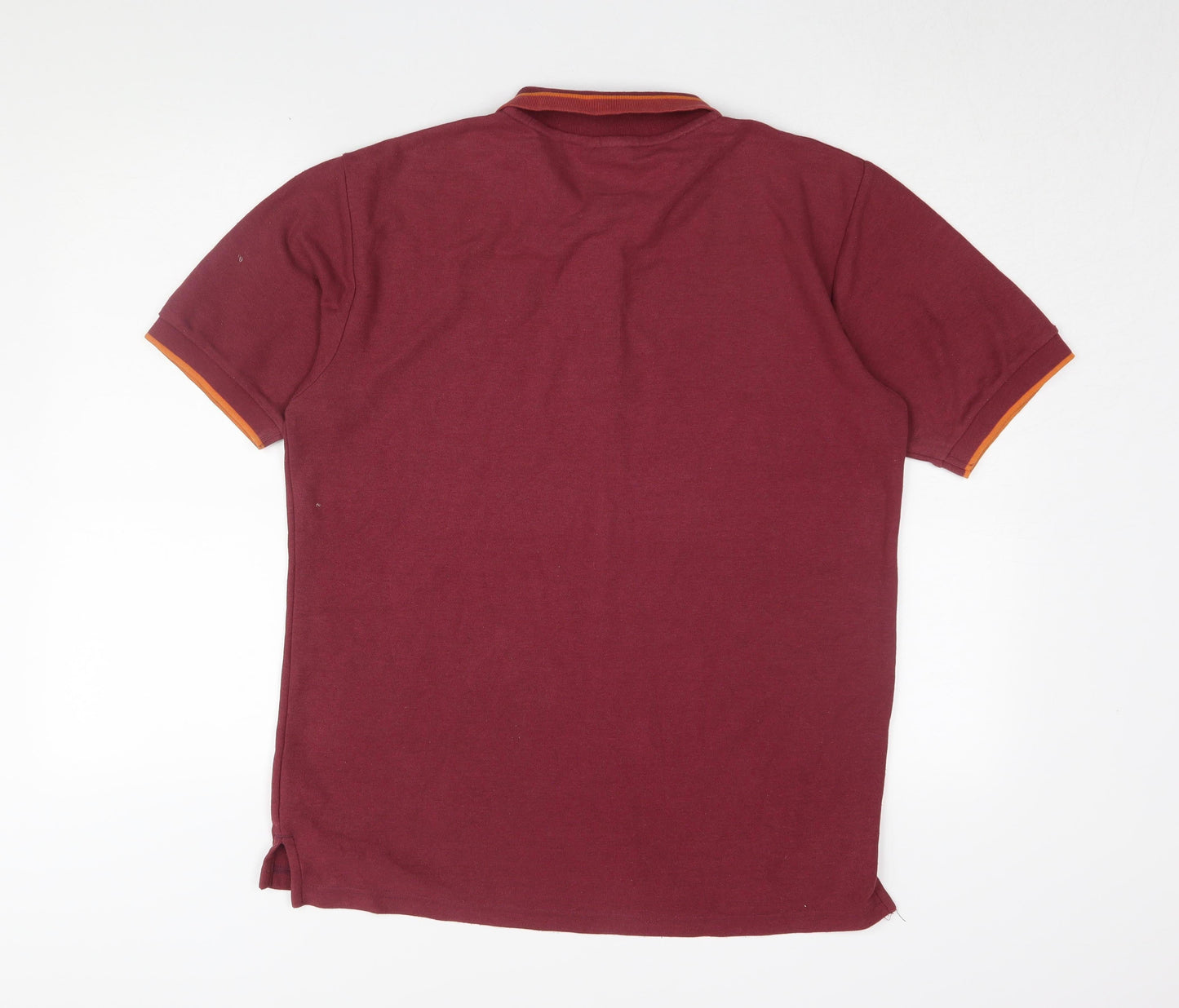 Slazenger Men's Red Short Sleeve Polo Shirt M