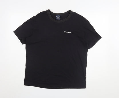 Mens UK Size M Champion Black  T-Shirt